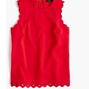 Women’s JCREW scallops eyelet top size XS
